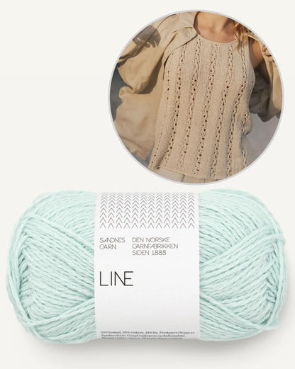Dawn Top | airy flattering pattern made from Line by Sandnes Garn