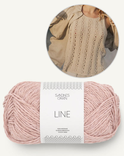 Dawn Top | airy flattering pattern made from Line by Sandnes Garn