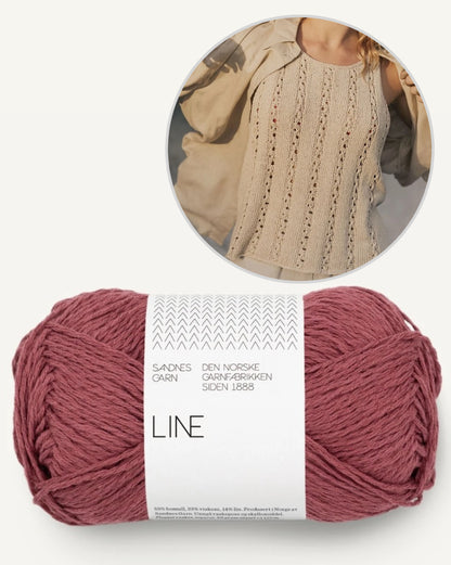 Dawn Top | airy flattering pattern made from Line by Sandnes Garn