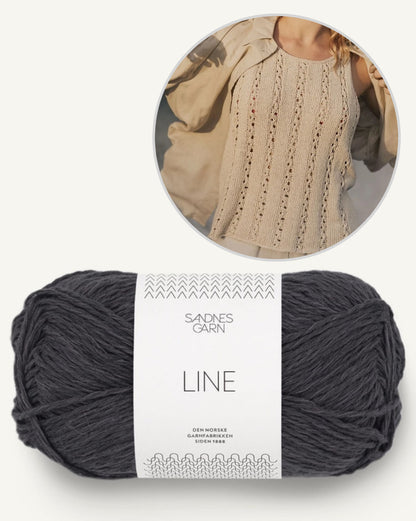 Dawn Top | airy flattering pattern made from Line by Sandnes Garn