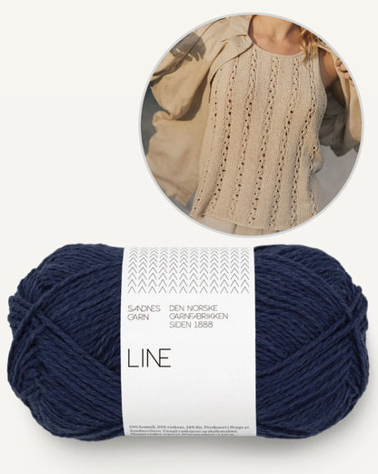 Dawn Top | airy flattering pattern made from Line by Sandnes Garn