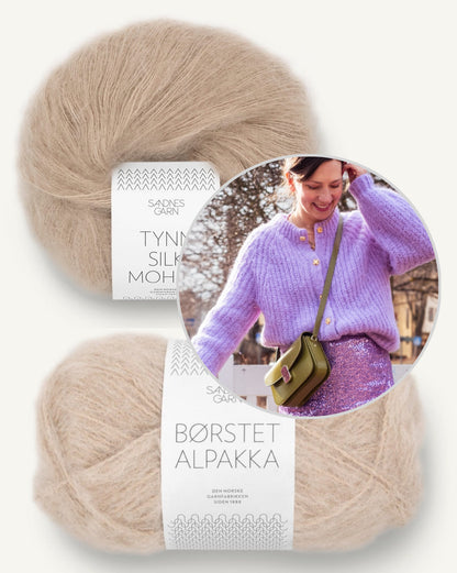 Daydreamer Cardigan | soft und leicht aus Borstet Alpakka und Tynn Silk Mohair