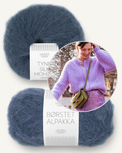 Daydreamer Cardigan | soft und leicht aus Borstet Alpakka und Tynn Silk Mohair