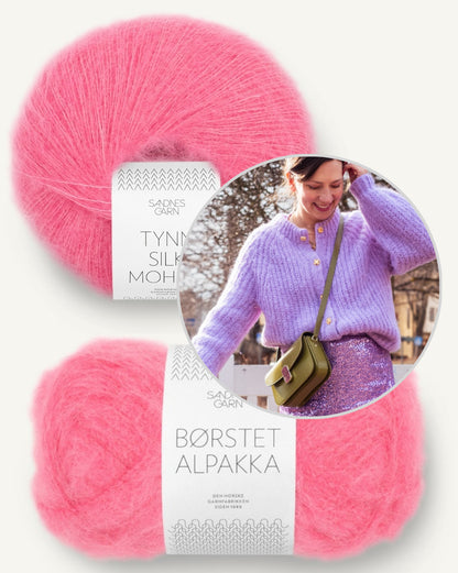 Daydreamer Cardigan | soft und leicht aus Borstet Alpakka und Tynn Silk Mohair