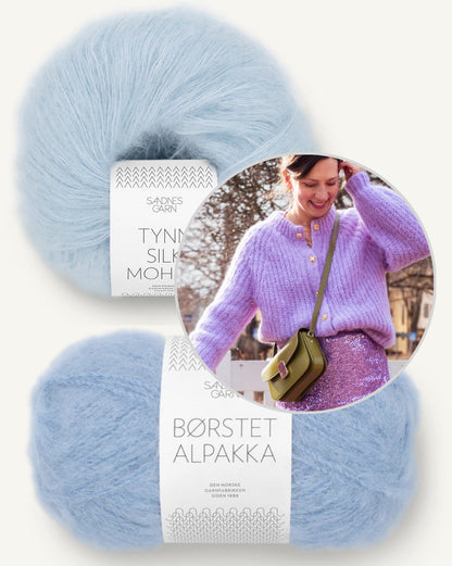 Daydreamer Cardigan | soft und leicht aus Borstet Alpakka und Tynn Silk Mohair