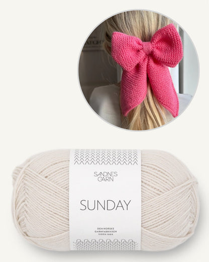 December Bow | bezaubernde Schleife aus Sunday von Sandnes Garn