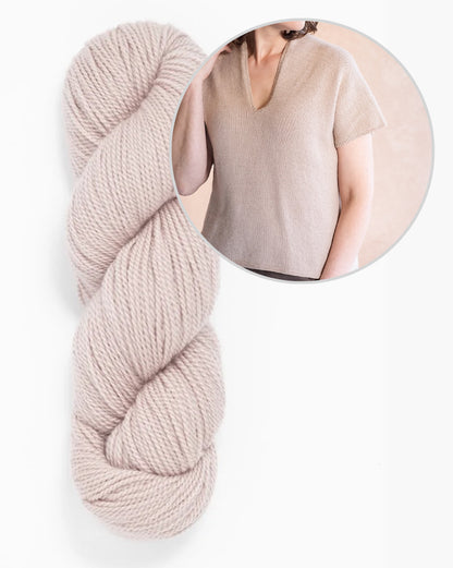 Dima Tee | casual and silky soft, made from Tynd by Woolfolk