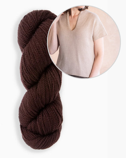 Dima Tee | casual and silky soft, made from Tynd by Woolfolk