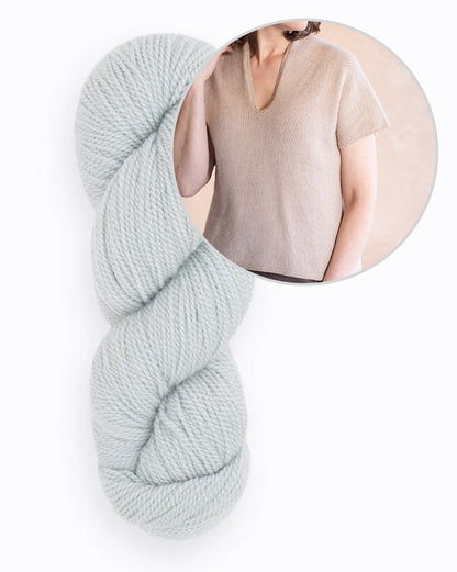 Dima Tee | casual and silky soft, made from Tynd by Woolfolk
