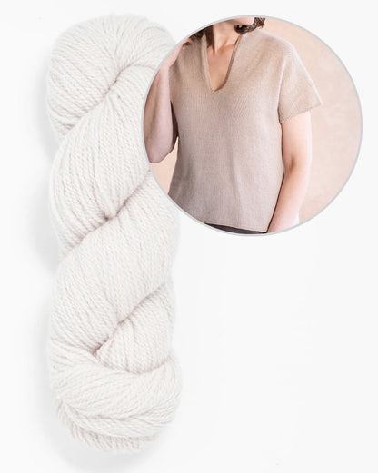Dima Tee | casual and silky soft, made from Tynd by Woolfolk