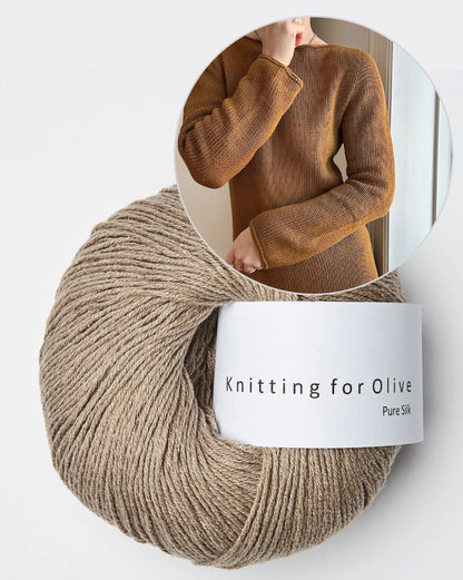 My Favourite Things Knitwear Dress No. 1 mit Pure Silk von Knitting for Olive 20