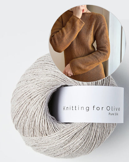 My Favourite Things Knitwear Dress No. 1 mit Pure Silk von Knitting for Olive 17