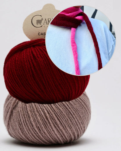 Echo-tørklæde | afslappede kontrastfarver i Classic Cashmere fra Cardiff