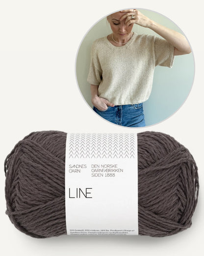 Ecru Tee | schlicht und wunderschön aus Line von Sandnes Garn