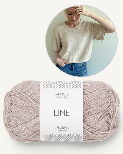 Ecru Tee | schlicht und wunderschön aus Line von Sandnes Garn