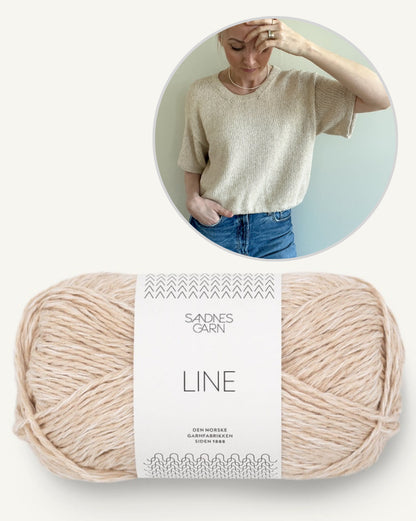 Ecru Tee | schlicht und wunderschön aus Line von Sandnes Garn