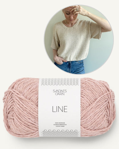 Ecru Tee | schlicht und wunderschön aus Line von Sandnes Garn