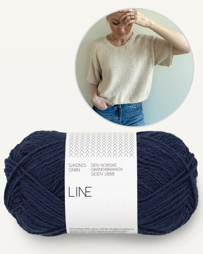 Ecru Tee | schlicht und wunderschön aus Line von Sandnes Garn