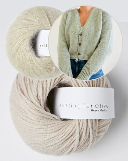 Kolibri by Johanna Edgar Cardigan mit Heavy Merino und Soft Silk Mohair von Knitting for Olive 15