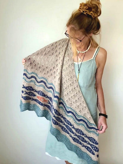 Against the current Shawl | flowing soft from Cumbria by Pascuali
