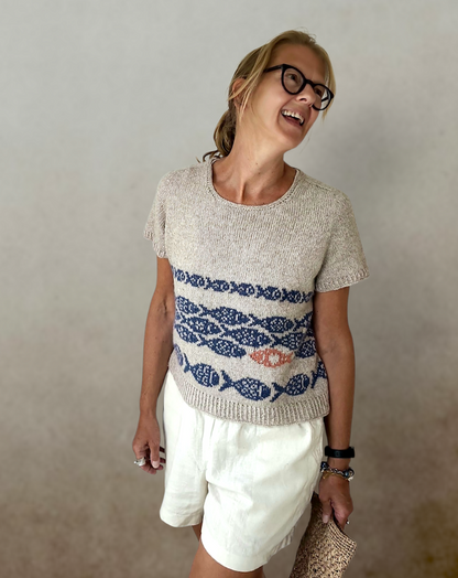 Against the current Tee | Summery fish from Cumbria by Pascuali