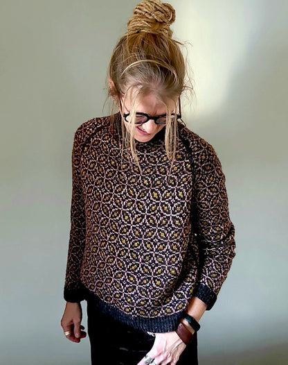 Kaleidoscope Sweater | all over delicate pattern from Puno Winikunka by Pascuali