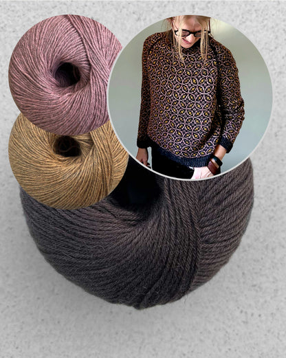Kaleidoscope Sweater | all over delicate pattern from Puno Winikunka by Pascuali