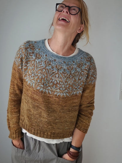 Speculoos Sweater | Romantic speculoos pattern from Balayage by Pascuali