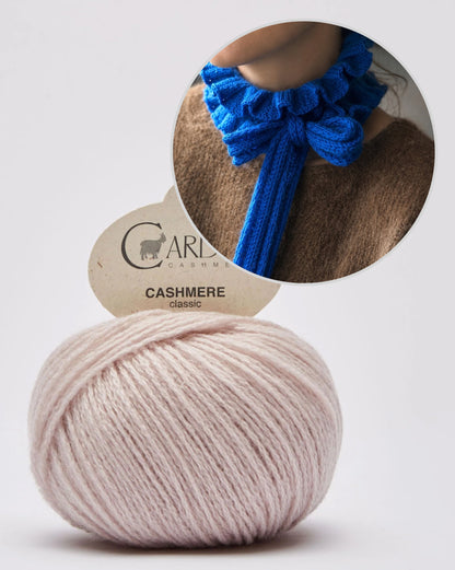 Elisabeth Mini Scarf | with a free pattern made from Classic Cashmere by Cardiff