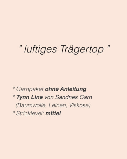 Emmy Top - Sandnes | débardeur délicat en Tynn Line de Sandnes Garn