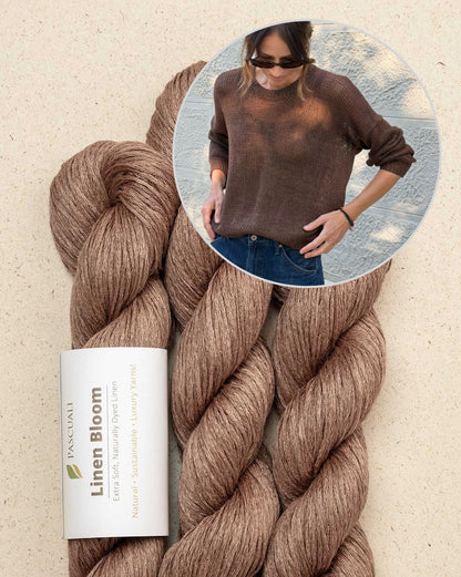 End-of-Summer-sweater | sart transparent i Linen Bloom fra Pascuali