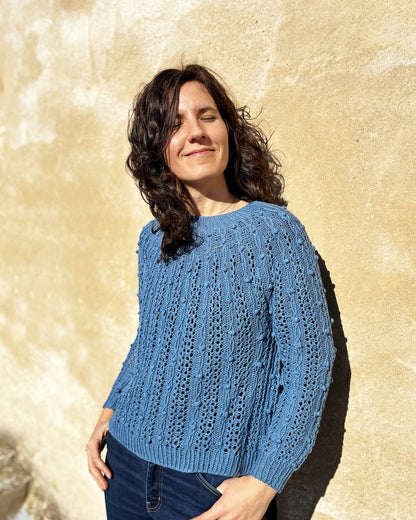 Oskia Sweater | silky textured pattern