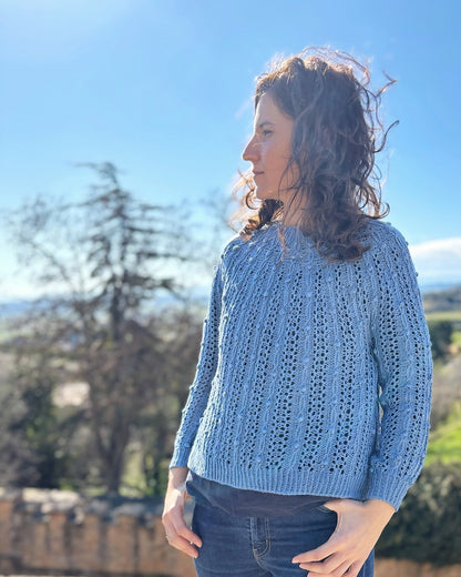 Oskia Sweater | silky textured pattern