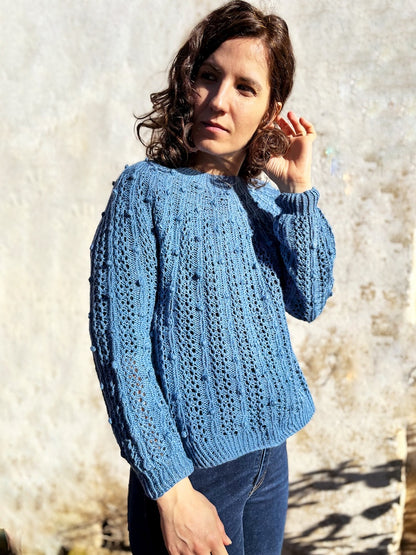 Oskia Sweater | silky textured pattern