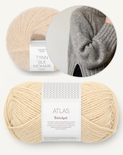 Eun Sweater | with side slit and cuddly soft made of alpaca and Tynn Silk Mohair 