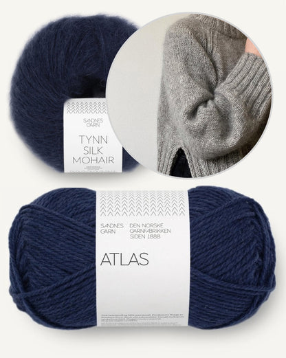 Eun Sweater | with side slit and cuddly soft made of alpaca and Tynn Silk Mohair 