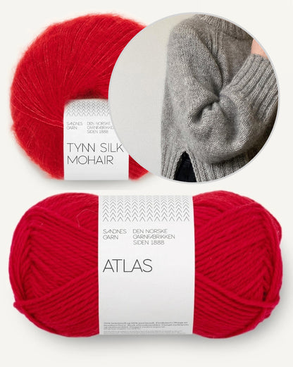 Eun Sweater | with side slit and cuddly soft made of alpaca and Tynn Silk Mohair 