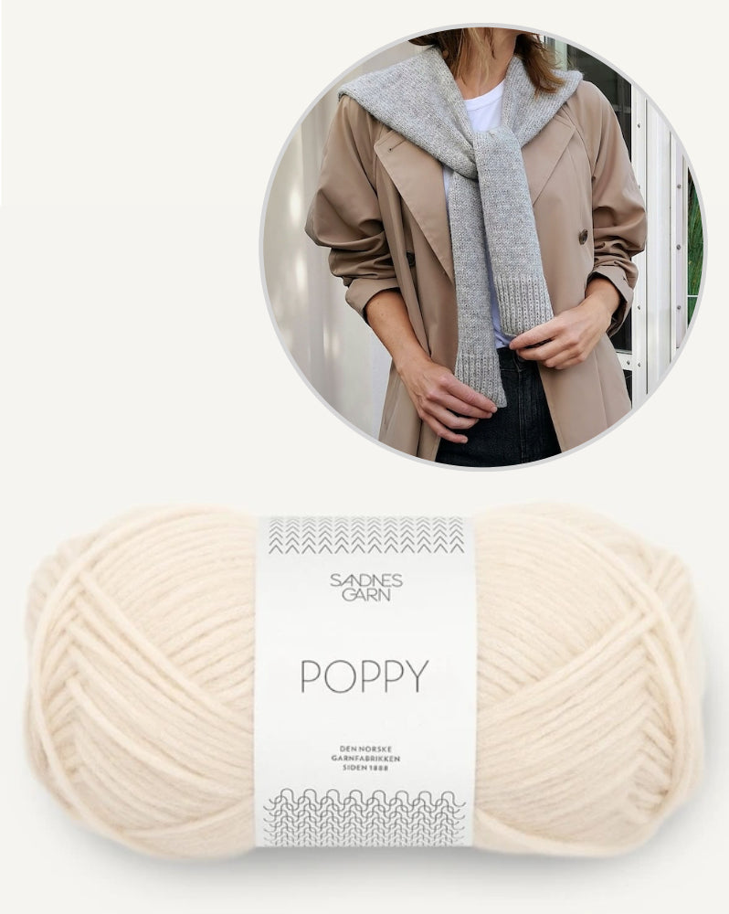 Fake Sweater Scarf von Paula-m mit Poppy von Sandnes Garn 13