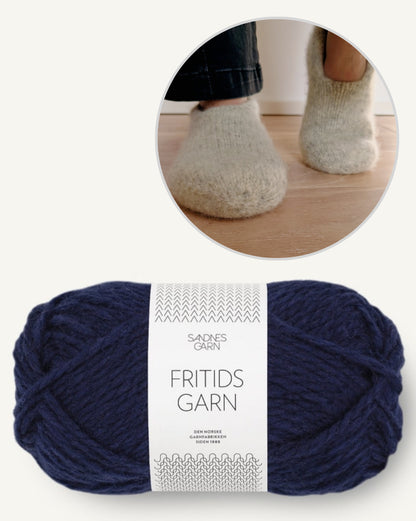 Family Filzhausschuhe | gemütlich und doppelt warm aus Fritidsgarn von Sandnes Garn
