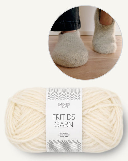 Family Filzhausschuhe | gemütlich und doppelt warm aus Fritidsgarn von Sandnes Garn