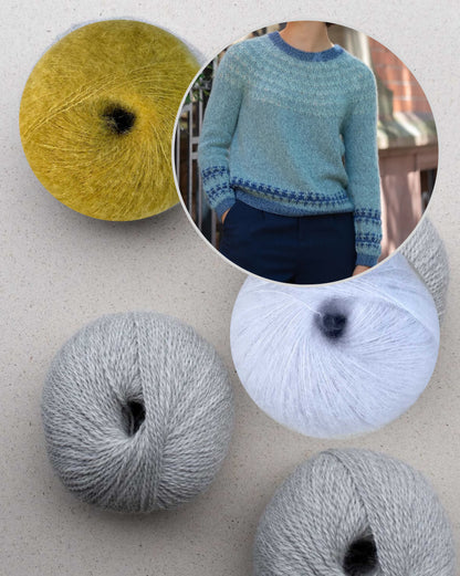 Feather Sweater | harmonisches Farbmuster aus Balayage und Manada von Pascuali