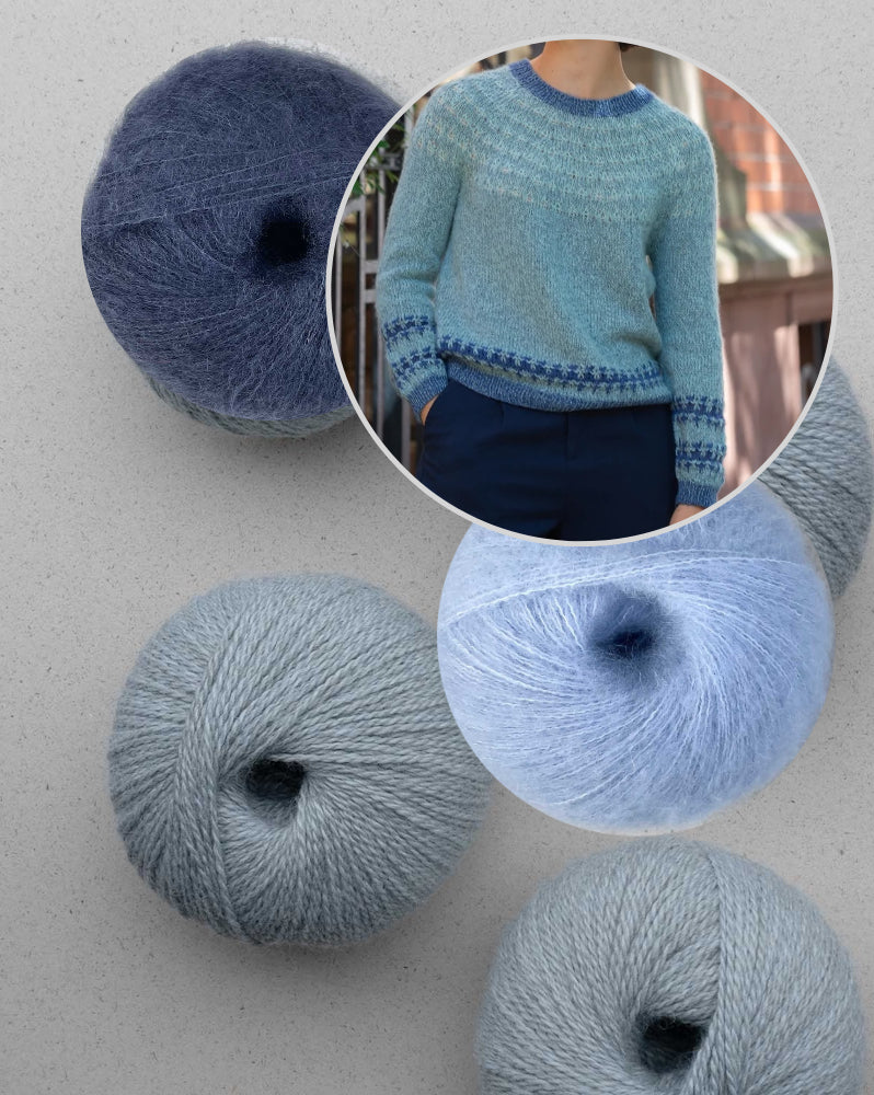 Feather Sweater | harmonisches Farbmuster aus Balayage und Manada von Pascuali