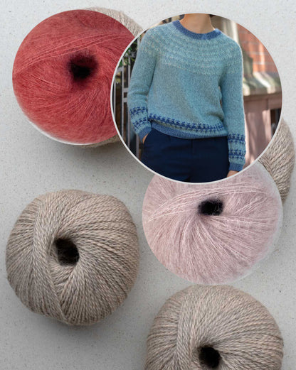 Feather Sweater | harmonisches Farbmuster aus Balayage und Manada von Pascuali