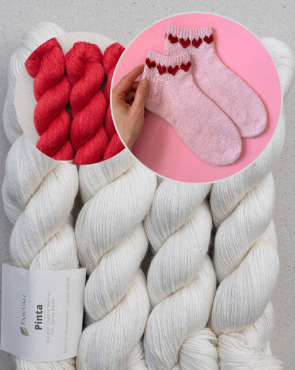 February Socks | be my Valentine mit Pinta von Pascuali