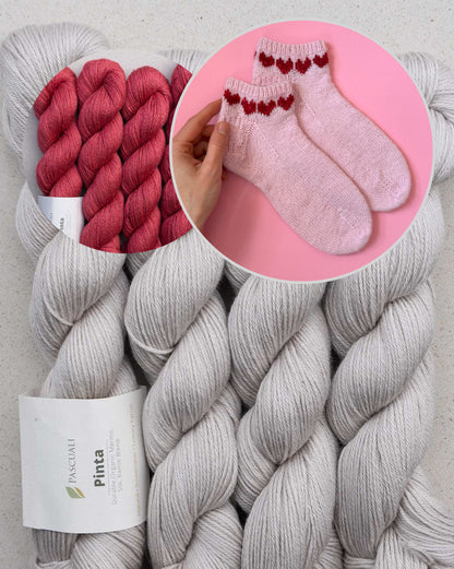 February Socks | be my Valentine mit Pinta von Pascuali