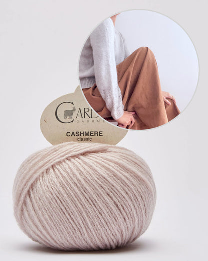 Felicity Shirt | zarte Musterärmel aus Classic Cashmere von Cardiff