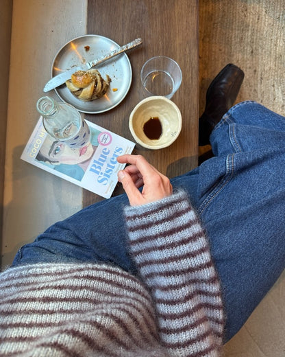 Chemisier Frankie | fines rayures en Primo Tynn Silk Mohair de Sandnes Garn
