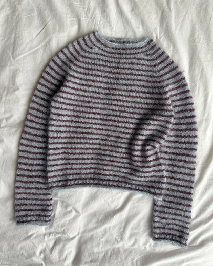 Chemisier Frankie | fines rayures en Primo Tynn Silk Mohair de Sandnes Garn
