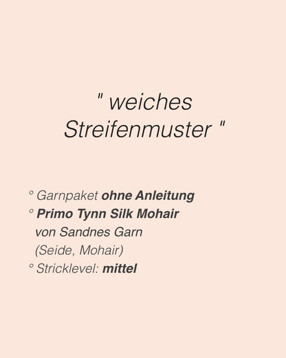 Chemisier Frankie | fines rayures en Primo Tynn Silk Mohair de Sandnes Garn