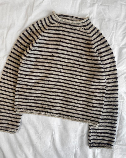 Frankie Sweater | lässige Streifen aus Peer Gynt von Sandnes Garn